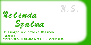 melinda szalma business card